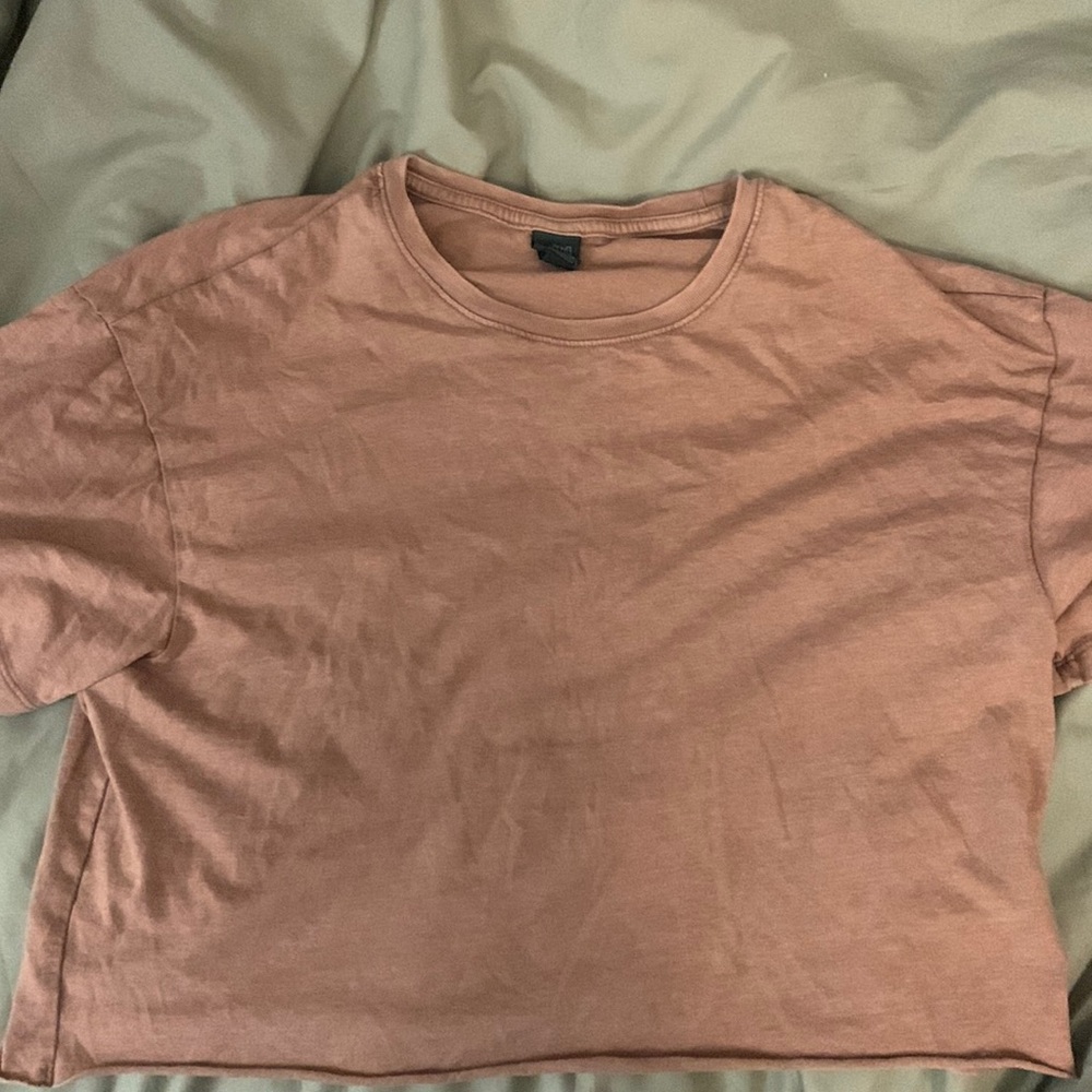 Brown wild fable crop top.